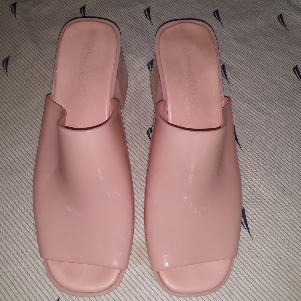 Jefrey campbell  jelly  Mule  block heel size 10